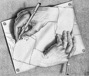 Mains-se-dessinant-lithographie-de-MC-Escher-1948